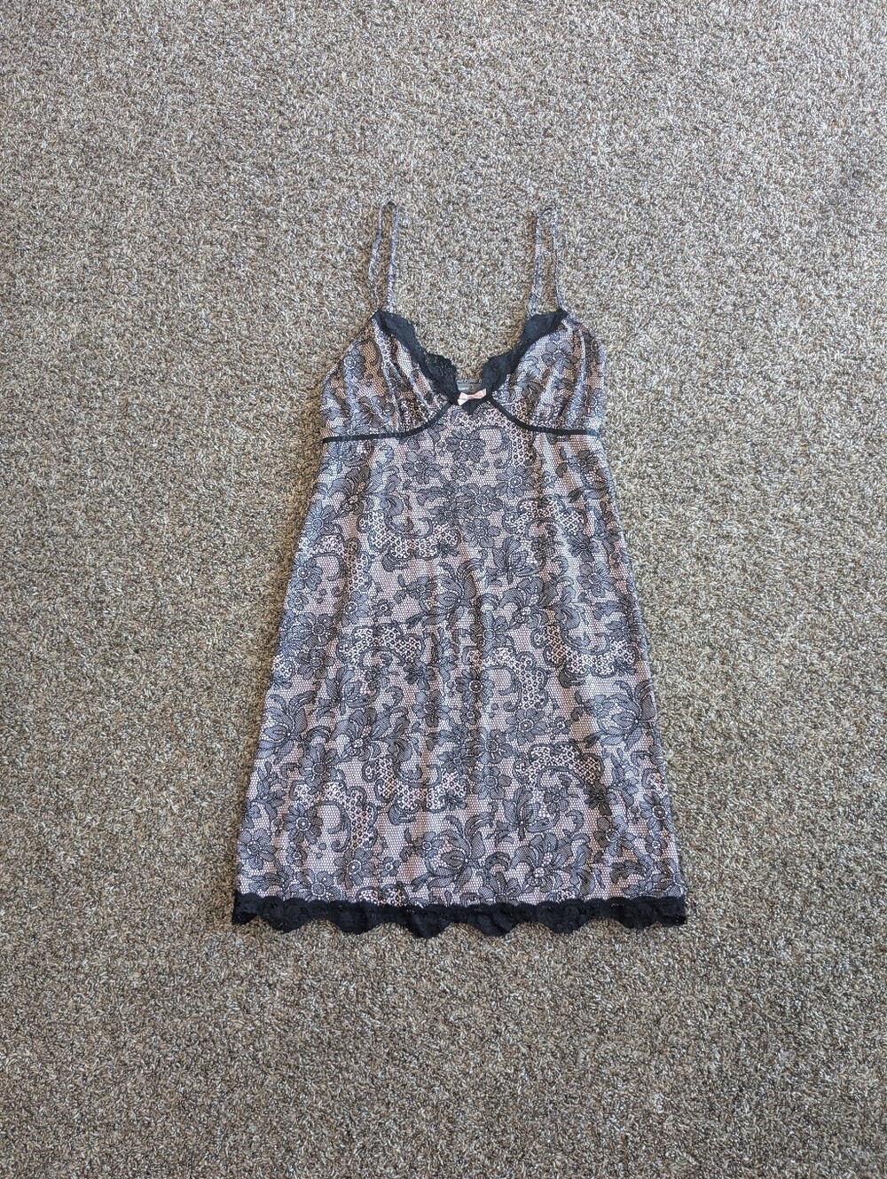 Y2K Lacy Negligee Slip Dress Size Medium